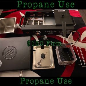 Griddle with deep fryer